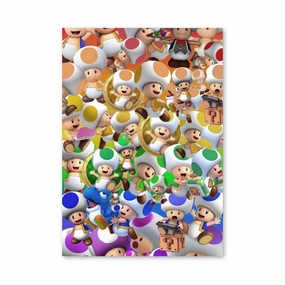 Poster Toad Couleurs