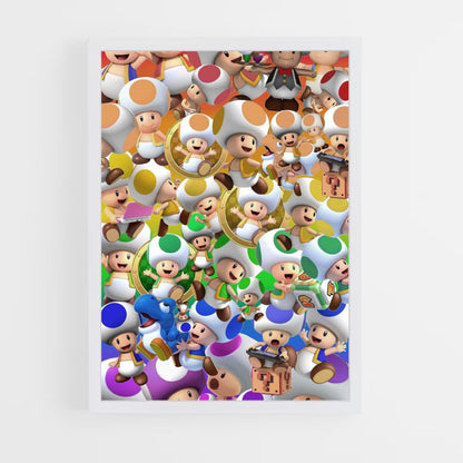 Poster Toad Couleurs