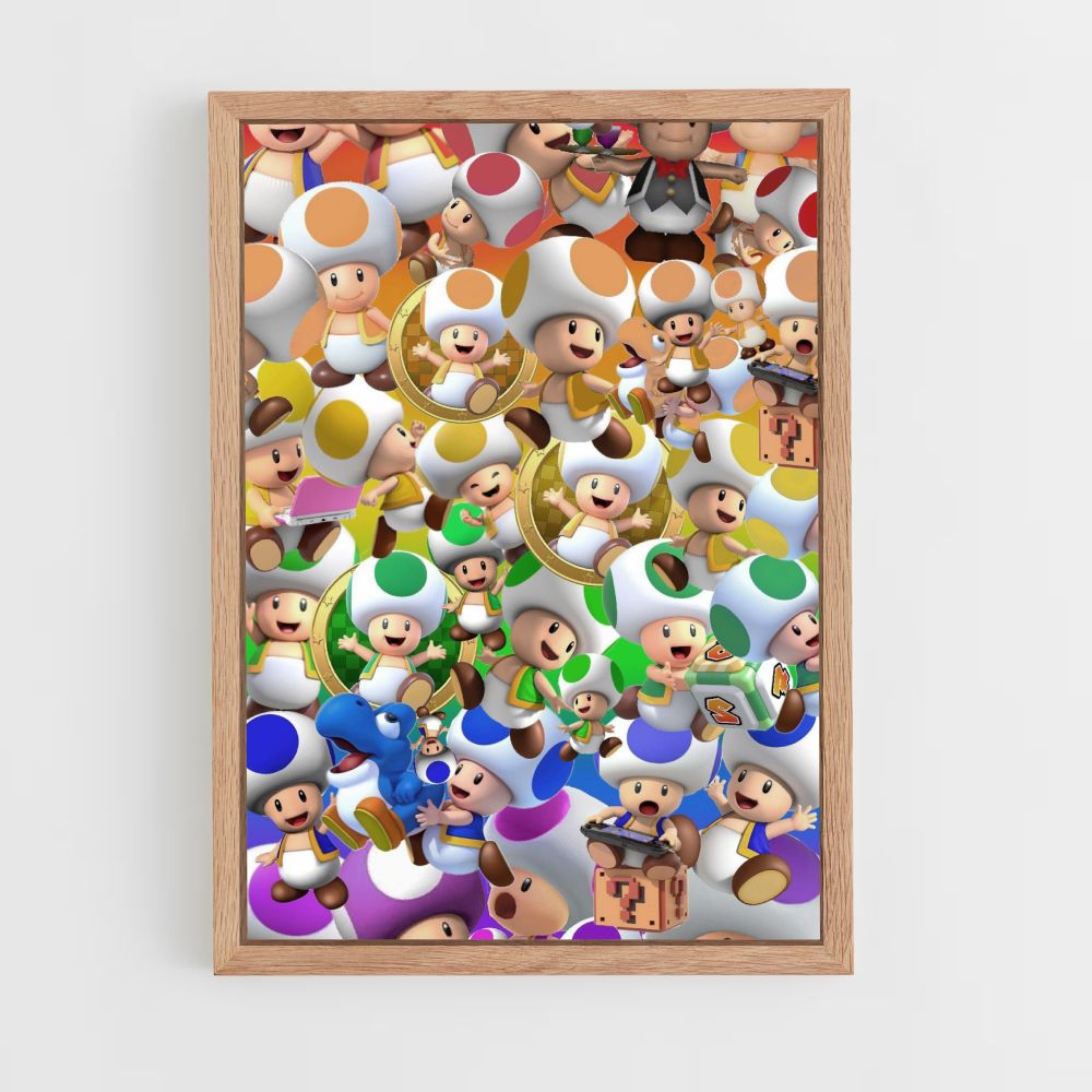 Poster Toad Couleurs