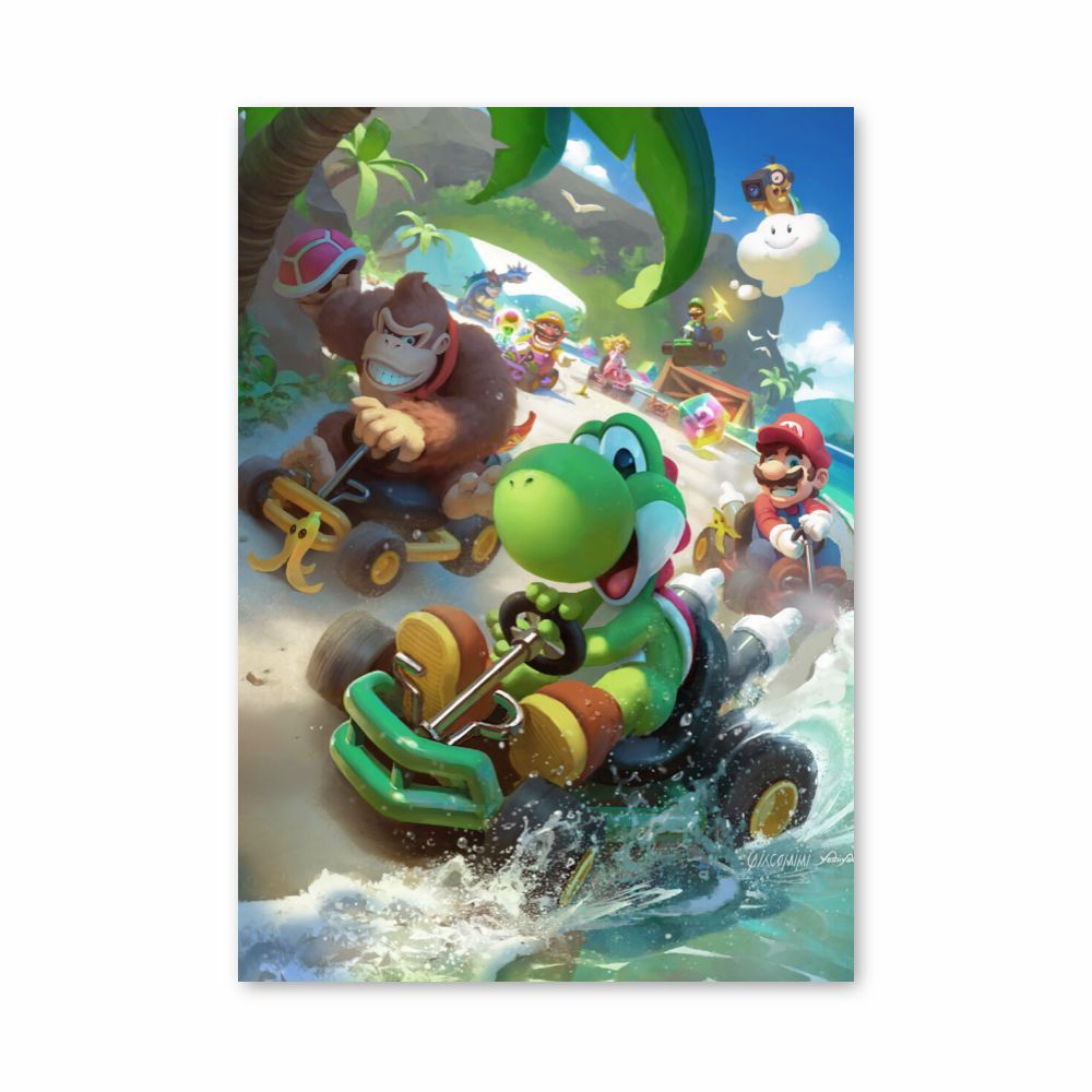 Poster Mario Kart Yoshi