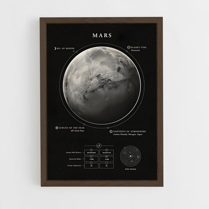 mars-10 cadre Bois foncé