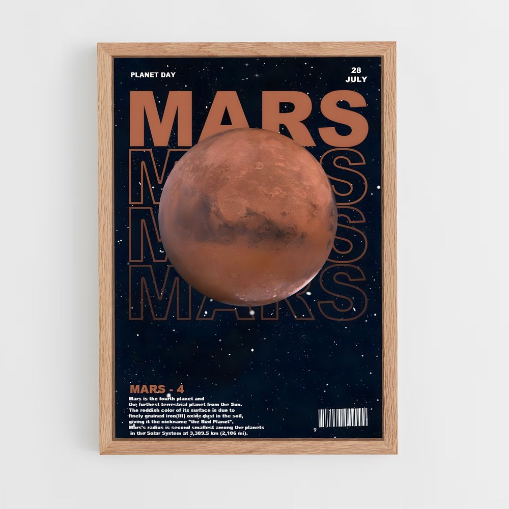 mars-3 cadre Bois clair