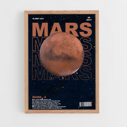 mars-3 cadre Bois clair