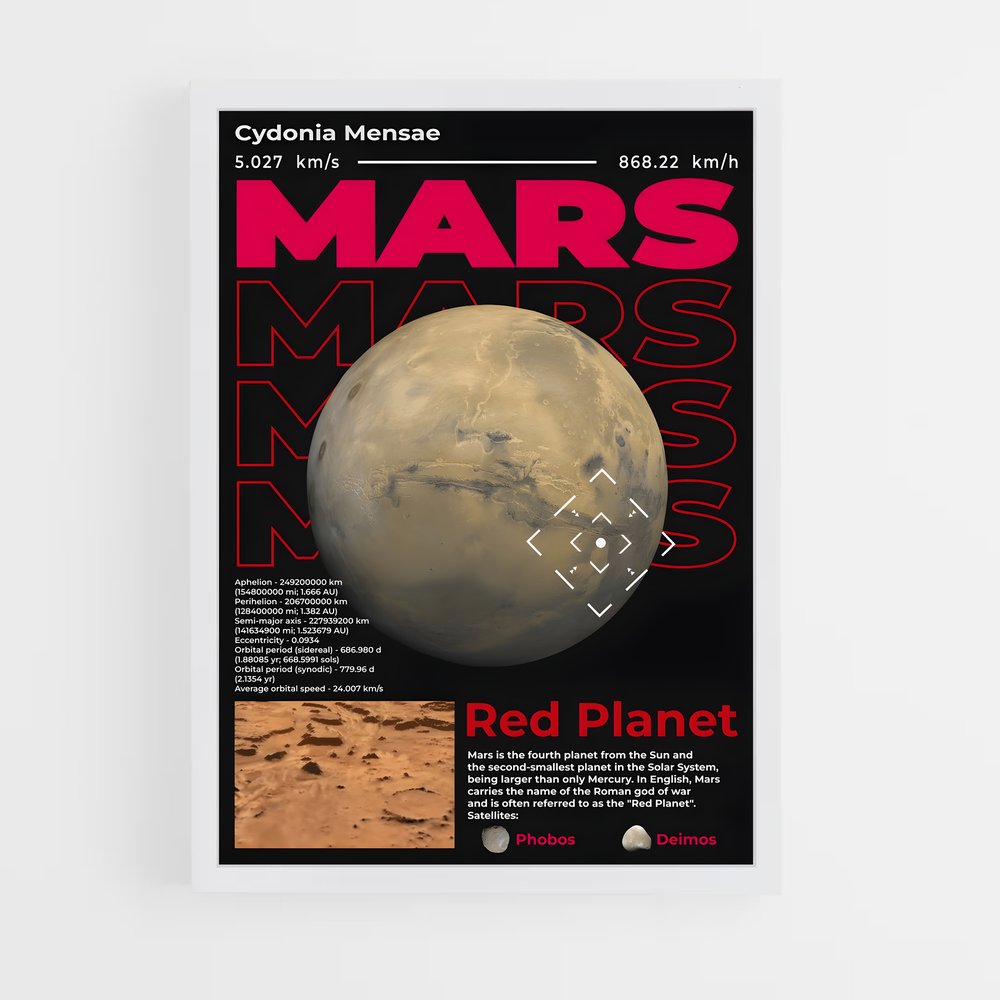 mars-4 cadre Blanc