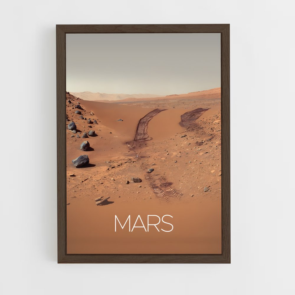 mars-8 cadre Bois foncé