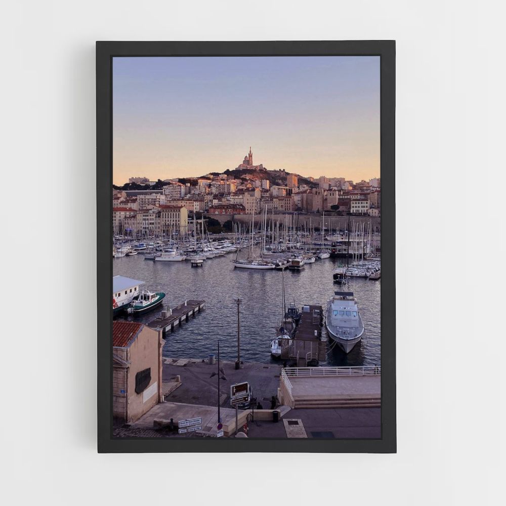 Poster Bateaux Marseille