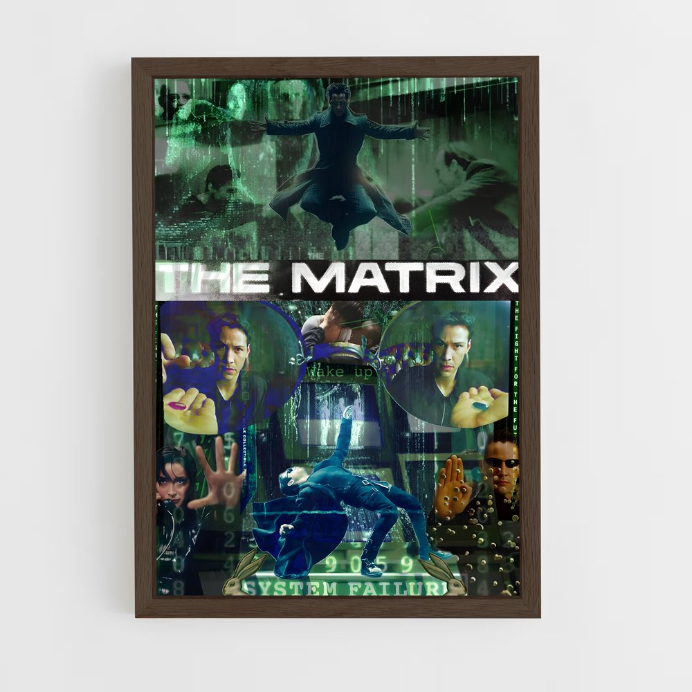 matrix-7 cadre Bois foncé
