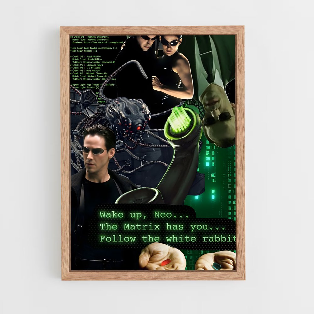 matrix-9 cadre Bois clair
