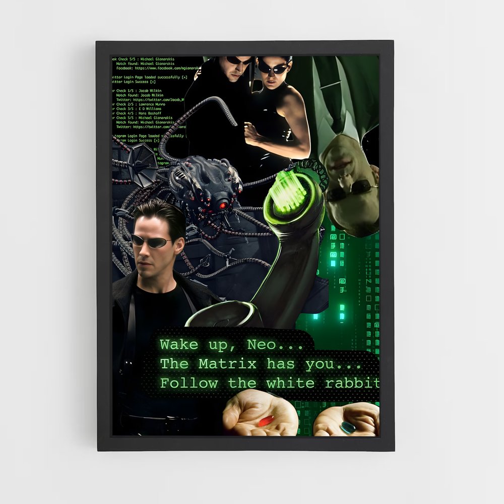 matrix-9 cadre Noir