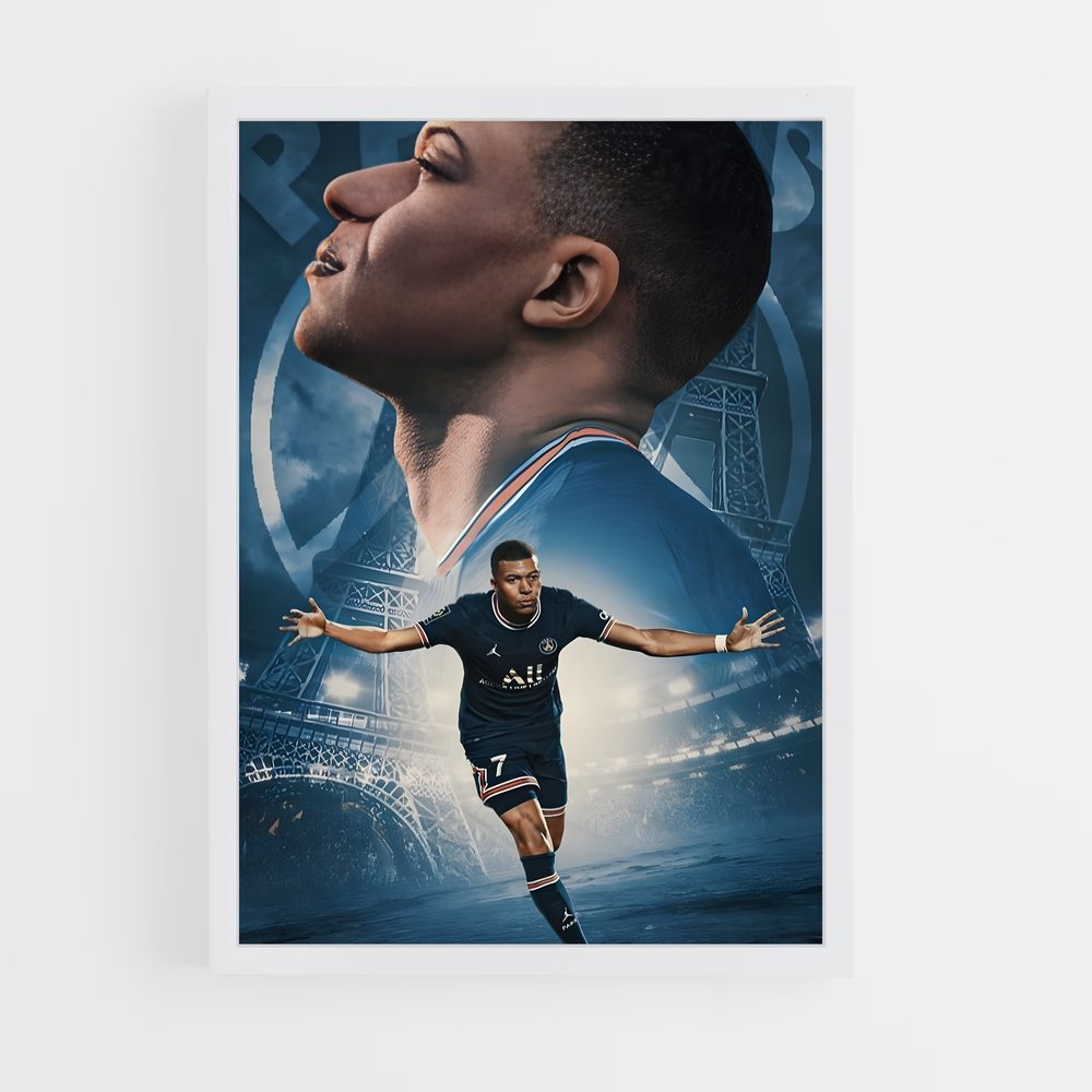 mbappe-1 cadre Blanc