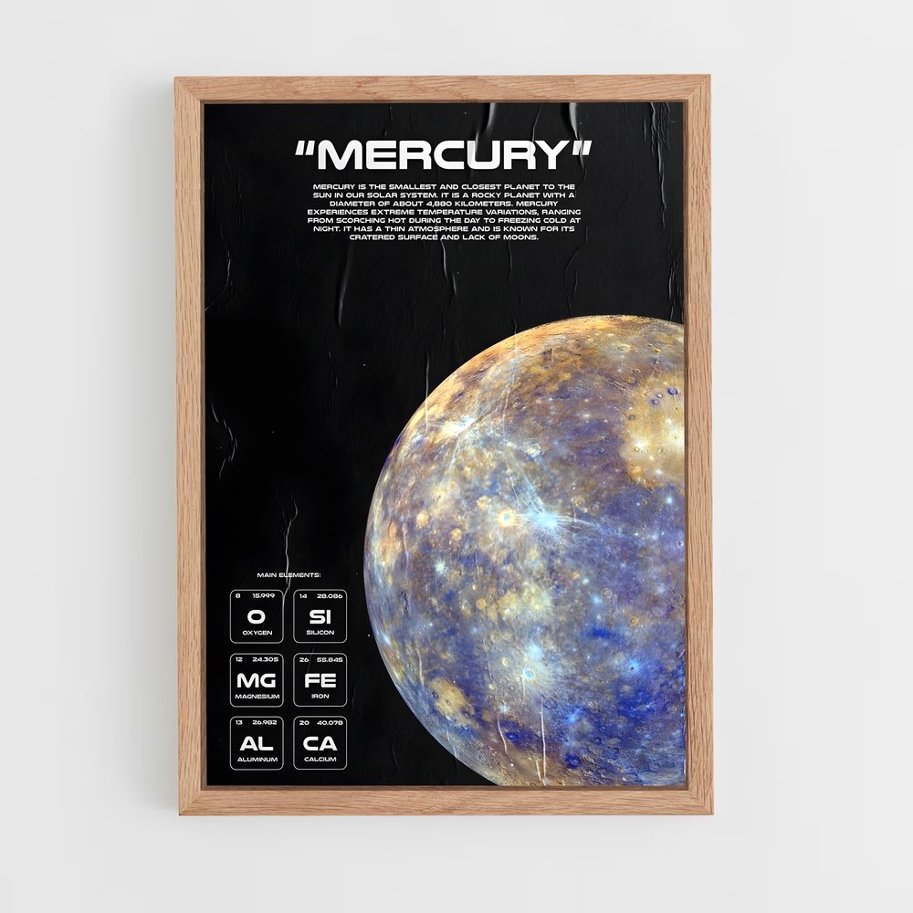 mercury-11 cadre Bois clair
