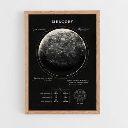 mercury-3 cadre Bois clair