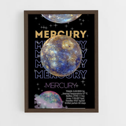 mercury-4 cadre Bois foncé