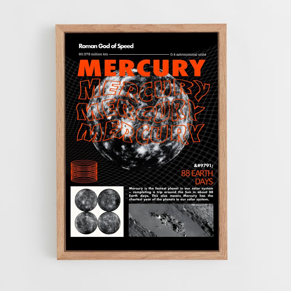 mercury-6 cadre Bois clair