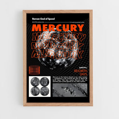 mercury-6 cadre Bois clair