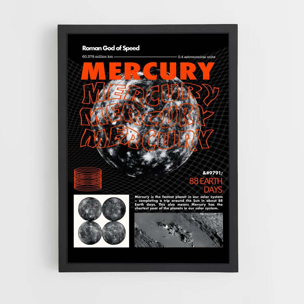 mercury-6 cadre Noir