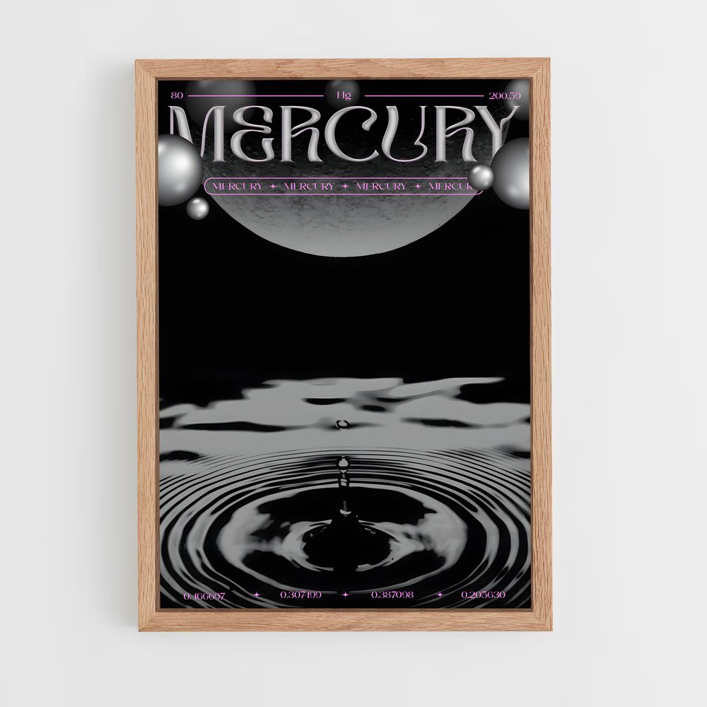 mercury-8 cadre Bois clair