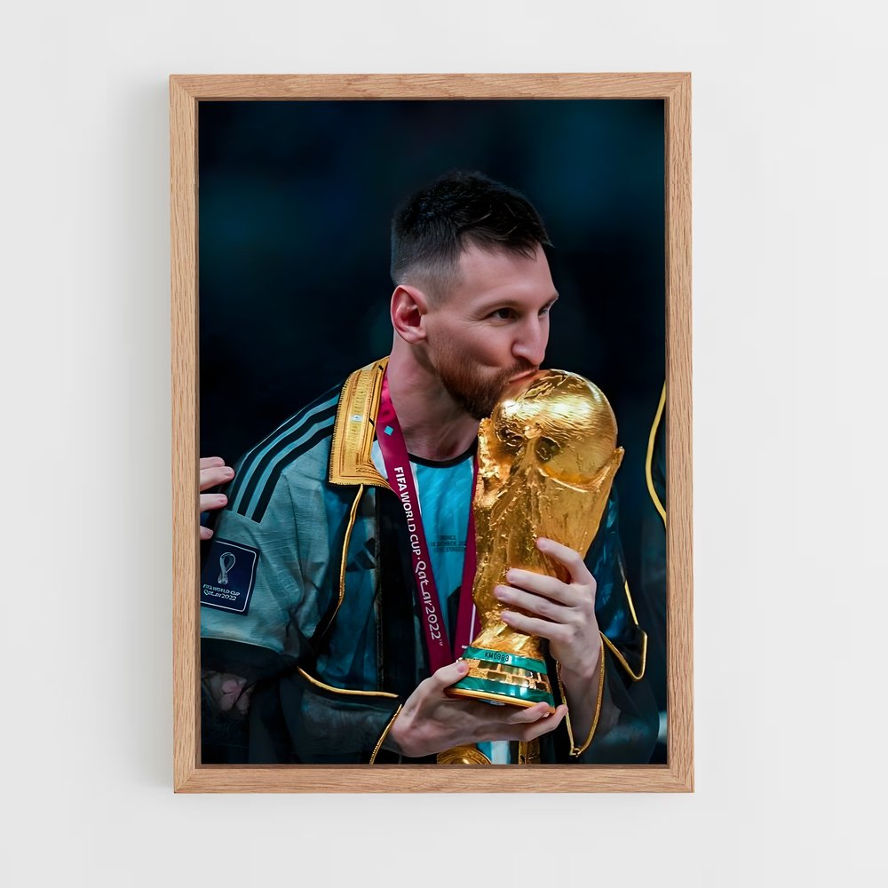 messi-1 cadre Bois clair