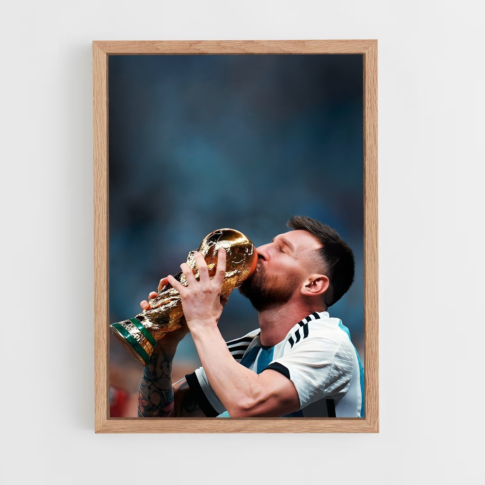 messi-2 cadre Bois clair
