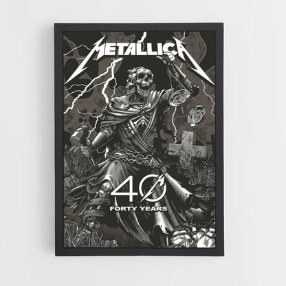 Poster Metallica 40 ans