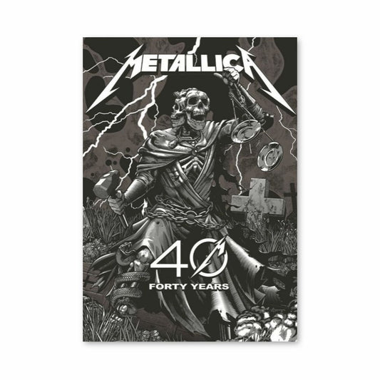 Poster Metallica 40 ans