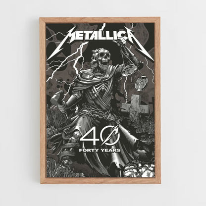 Poster Metallica 40 ans