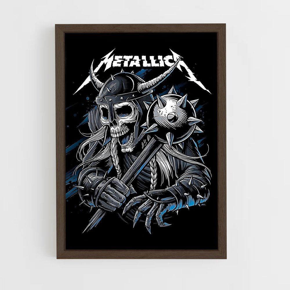 metallica-6 cadre Bois foncé