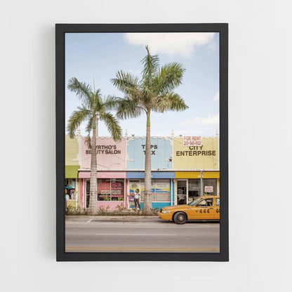 Poster Miami Couleurs