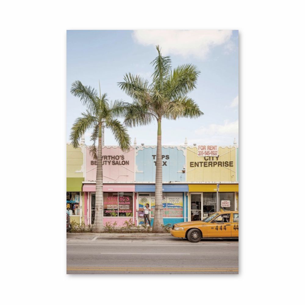 Poster Miami Couleurs