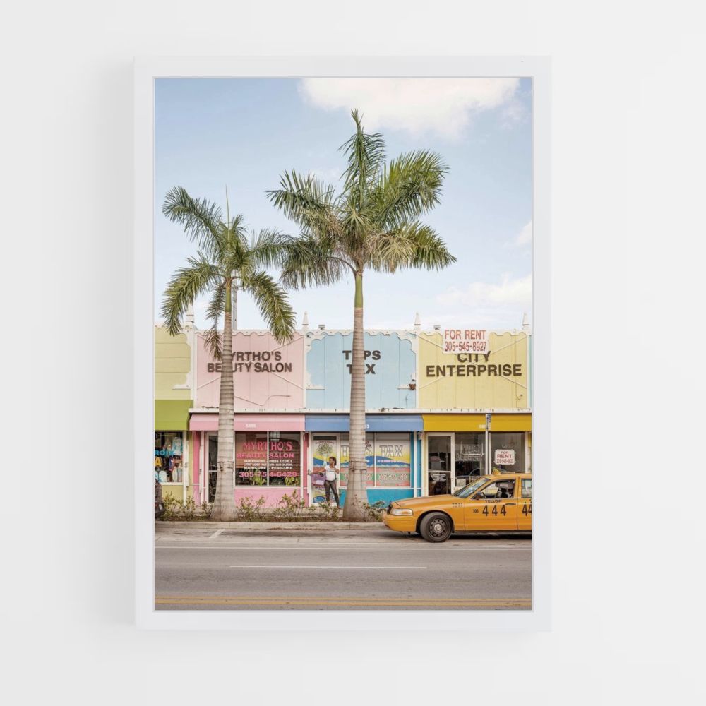 Poster Miami Couleurs