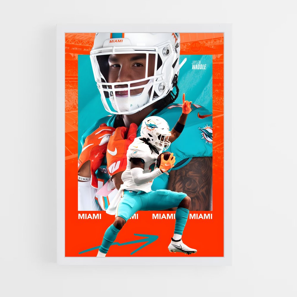 miami-dolphins-21 cadre Blanc