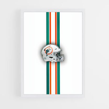 miami-dolphins-5 cadre Blanc