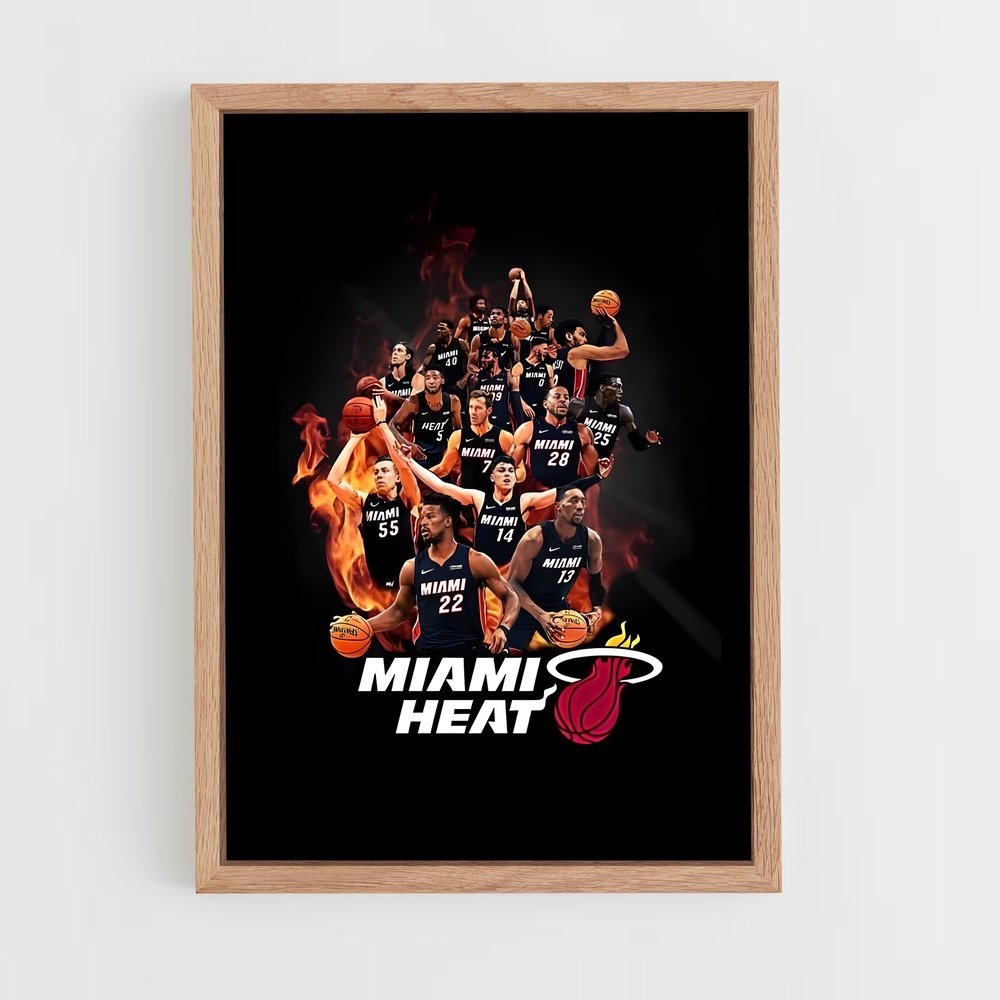 miami-heat-9 cadre Bois clair