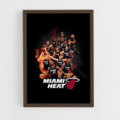 miami-heat-9 cadre Bois foncé