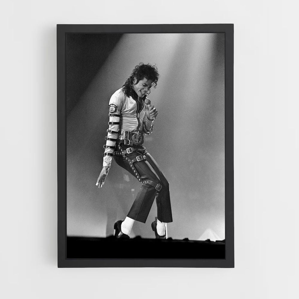 Poster Michael Jackson Noir et Blanc