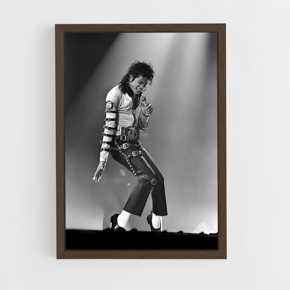 michael-jackson-5 cadre Bois foncé