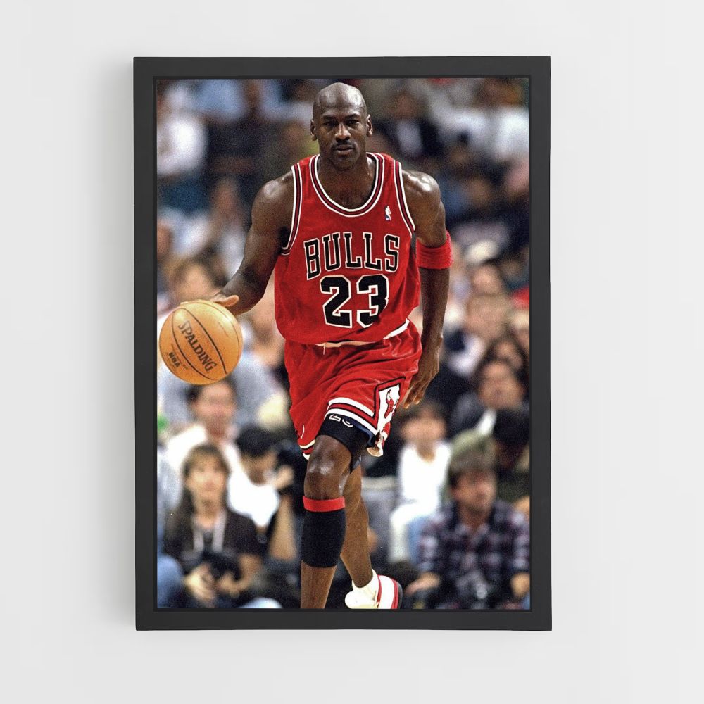 Poster Michael Jordan Dribbles