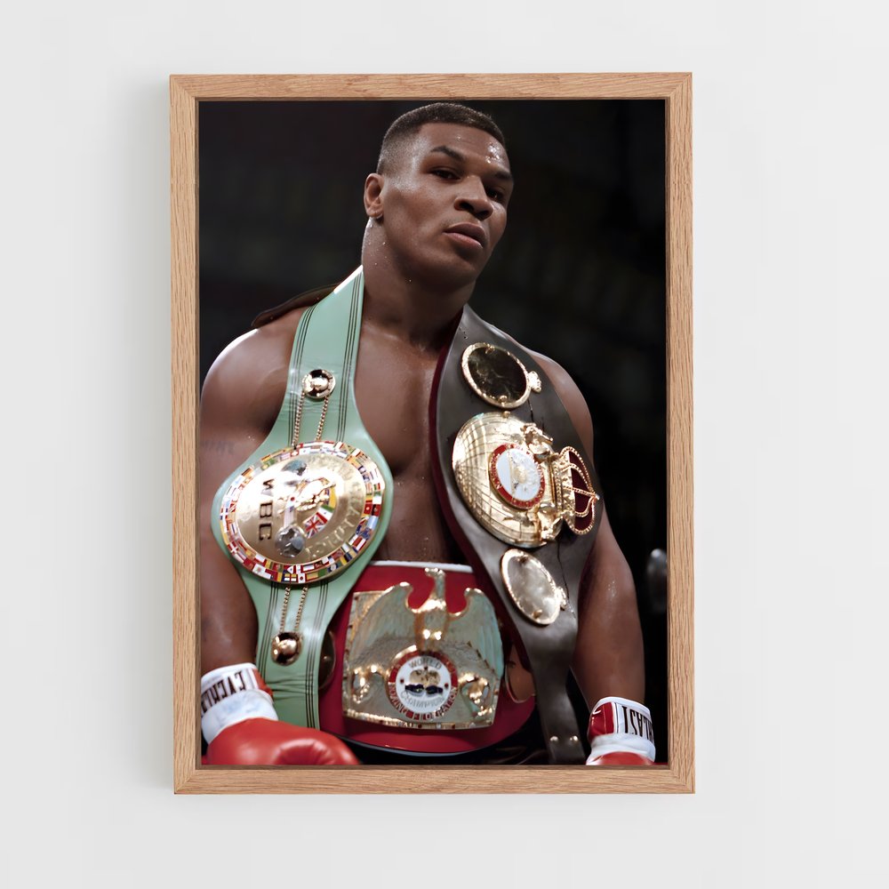 mike-tyson-6 cadre Bois clair