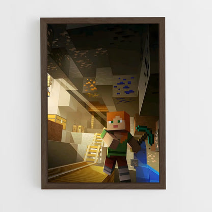 minecraft-13 cadre Bois foncé