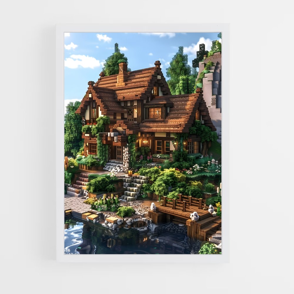 minecraft-14 cadre Blanc