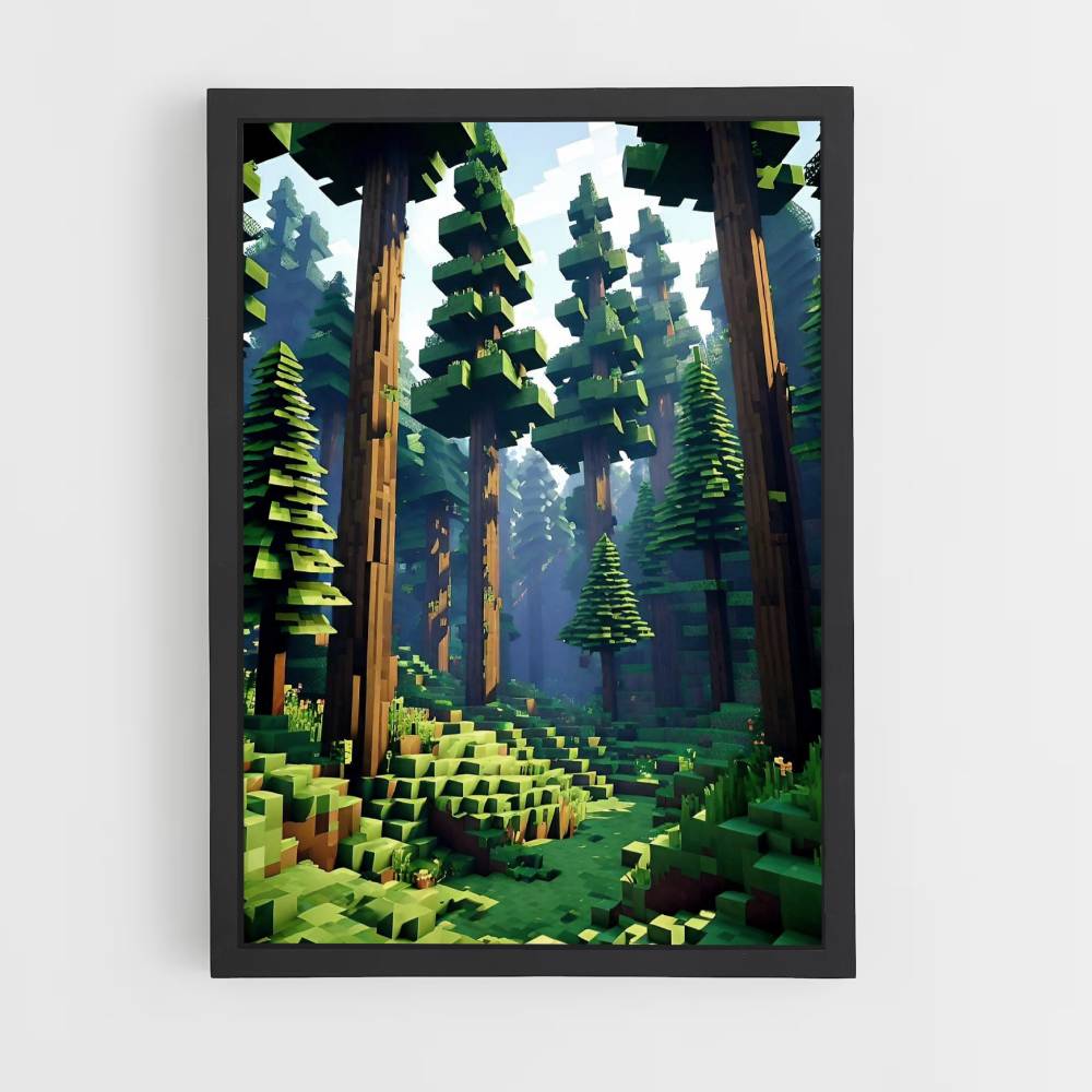 Poster Forêt Minecraft