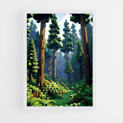 Poster Forêt Minecraft