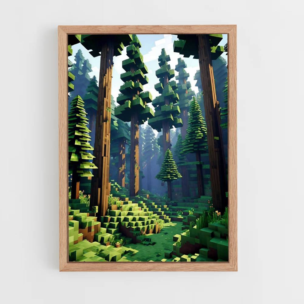 Poster Forêt Minecraft