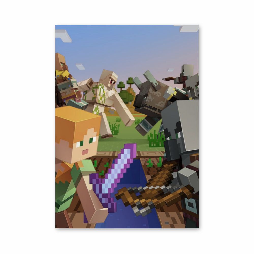 Poster Minecraft Combat