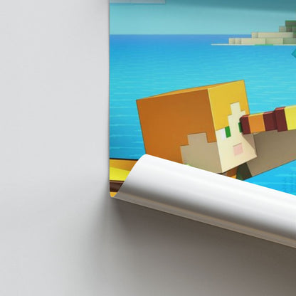 Poster Minecraft Bateau