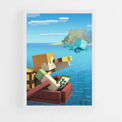 Poster Minecraft Bateau