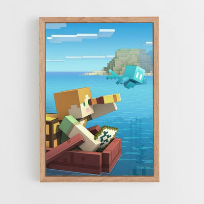 Poster Minecraft Bateau