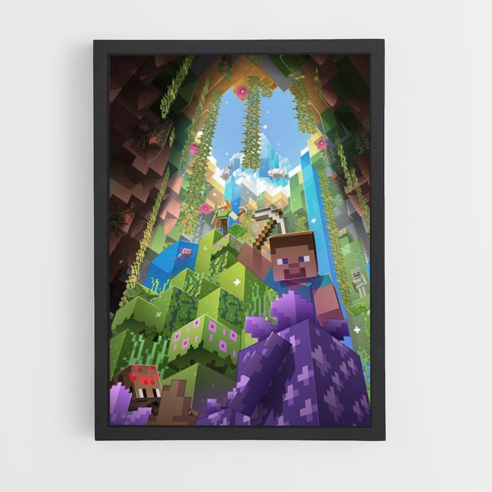 Poster Minecraft Caverne