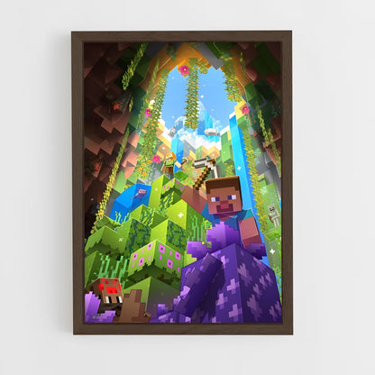 minecraft-7 cadre Bois foncé