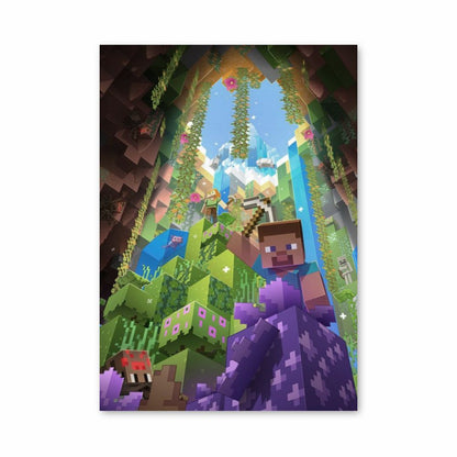 Poster Minecraft Caverne